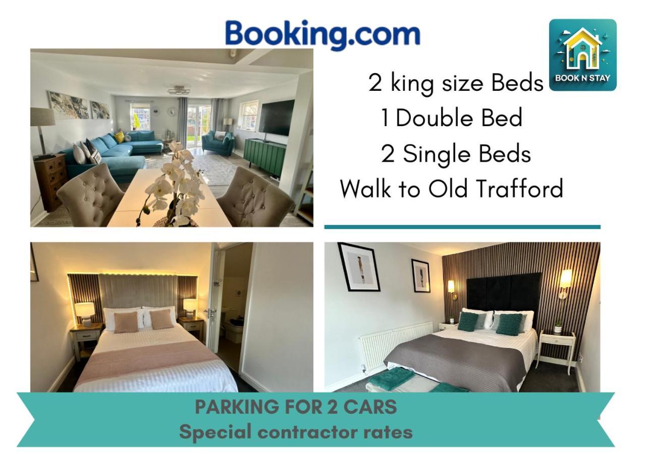 Waterside Mufc & Trafford Centre Townhouse 4 Bedroom Free Parking Manchester Zewnętrze zdjęcie